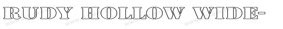 Rudy Hollow Wide字体转换
